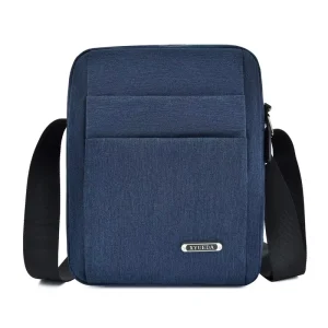 NEW SY Men’s Water Resistant Sling Bag with Anti Theft Feature Fashionable Multi Pockets Crossbody Messenger Shoulder Bag