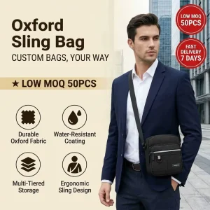 New Arrival Business Oxford Men Sling Shoulder Bag Casual Men’s Boys Crossbody Bags for Outdoor Travel