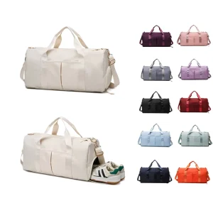 New Arrival Custom Large Capacity Fitness Waterproof Oxford Gym Bag Light Weight Durable Travel Duffle Bag for Man & Women