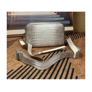 New Arrival Designer High Quality Exotic Men’s Genuine Crocodile Leather Skin Shoulder Bag