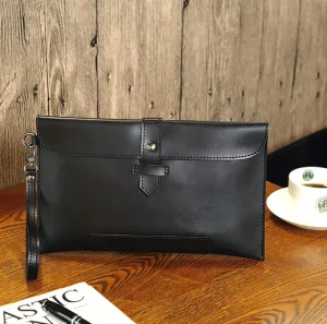 New Arrival Fashionable Minimalist Lightweight Business Men’s Clutch Bag Casual Korean-Style Envelope Handbag