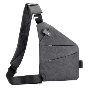 New Arrival Male Waterproof Nylon Shoulder Messenger Crossbody Anti Theft Travel Purses Bag for Men