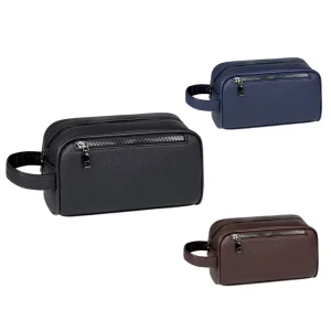 New Arrival Vintage Custom Logo Waterproof Portable Cellphone Storage Bag Men’s Outdoor Business PU Leather Handbag