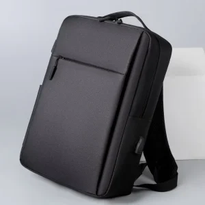 New Business Laptop Bag Solid Color Durable Business Travel Backpack Portable Storage Men’s Backpack School Bag