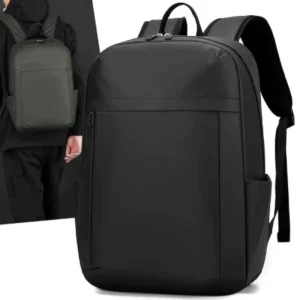 New Business Men’s Nylon Zipper Closure Waterproof Fashionable Large Capacity Computer Backpack for Students and Travel