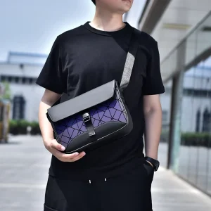 New Business Multi Layer Customizable Pu Leather Anti Theft Men’s Shoulder Bag