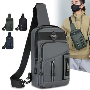 New Casual Bag Fashion Men’s Business Outdoor Multifunctional Waterproof Crossbody Bag