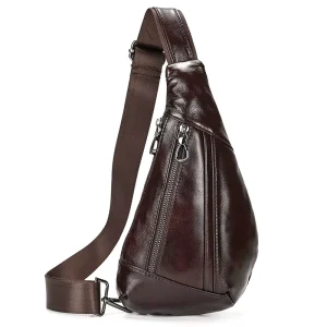 New Creative Fashion Crossbody Bag for Men Genuine Leather Shoulder Bag Top Grain Cowhide Men’s Crossbody Bag