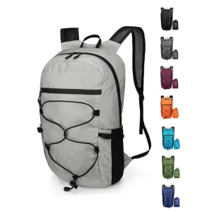New Custom Logo Packable Hiking Travel Light Mountain Cycling Backpack Foldable Outdoor Camping Waterproof Sports Backpack