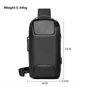 New Design Bange Chest Anti Theft Customize Sling Bag Crossbody Men Korean Style Compact Sling Bag