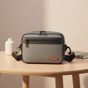 New Design Fashion Portable Anti theft Waterproof Letter Pattern Durable Large Men’s Messenger Bag for Business