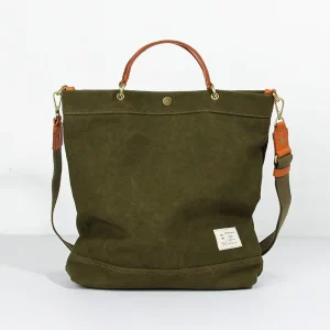 New Design Style Canvas Tote Bag for Men Vantage Messenger Bag Large Capacity Casual Shoulder Bag for Men Student College