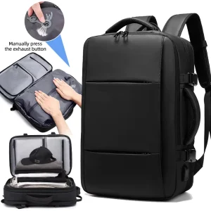 New Design Waterproof Computer Bag Space Saving Shoe Compartment USB TSA Minimalist Men’s Business Laptop Backpack