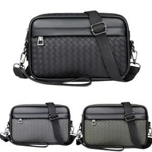 New Designer Fashion Male Crossbody Bag Men Waterproof Leather Messenger Bag Handbag