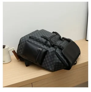 New Designs Men’s Backpacks Waterproof Pu Leather Leisure Luxury Backpack Designer Men’s Backpack