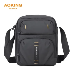 New Fashion Business High Quality Custom Logo Messenger Crossbody Shoulder Bag Waterproof Polyester Zipper Anti Theft Men’s