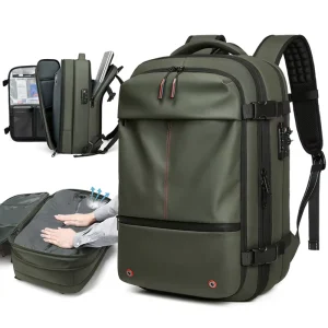 New Fashion Large Capacity Business Travel Bag Expandable 5cm TSA Lock Waterproof Outdoor Compressing Men’s Laptop Backpack