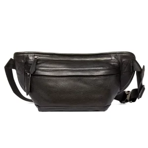 New Fashion Men’s Genuine Leather Pouch Bag Chest Pack Leather Waist Pack Male Fanny Bum Money Bag Belt Waist Bag