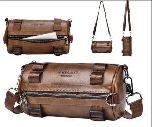 New Fashion Small PU Leather Men’s Messenger Bag Waterproof Men’s Shoulder Bags Designer Men’s Bag Sacoche Homme