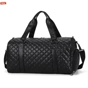 New Fashion Travel Bag Sports Leisure Duffel Bag Men’s PU Waterproof Fitness Bag Women’s Portable Yoga