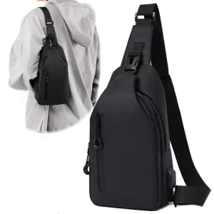 New Fashion Waterproof Men Crossbody Sling Bag Sports Travel Shoulder Sling Bags Outdoor Hiking Chest Bag for Men Boy