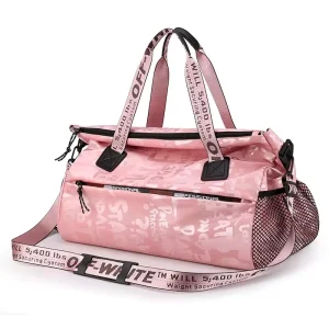 New Fashion Weekender Handbag Oxford Waterproof Woman Exercise Yoga Fitness Gym Sports Wet and Dry Separation Travel Duffel Bag