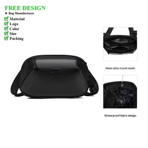 New Hot selling Men’s Crossbody Bag Waterproof Business Shoulder Bag Portable Travel Bag High end Men’s Bag