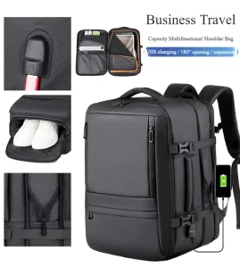 New Korean Style Casual Men’s Backpack Large Capacity Lightweight School Bag Laptop Bag for Business Travel & School