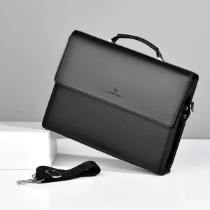 New Large Capacity Wear resistant PU Material Men’s Bag Business Casual Briefcase 12 Inch Computer Bag Shoulder Bag Handbag