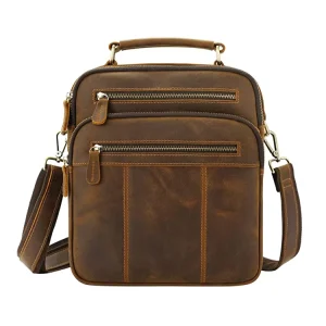 New Leather Men’s Wallet Shoulder Bag Men’s Messenger Bag Large Capacity Handbag