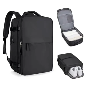 New Leisure Travel Backpack Sports Multiple Pockets Weekend Overnight Backpack College Outdoor Bags Backpack with Shoe Pocket