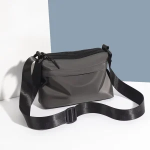 New Lightweight Nylon Men’s Crossbody Shoulder Bag & Portable Small Backpack Polyester Lining Waterproof Wear Resistant