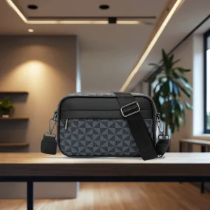 New Luxury PU Leather Men’s Crossbody Bag Fashion Sling Bag Waterproof Shoulder Messenger Bag with Custom Logo Anti-Theft