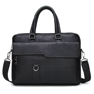 New Men’s Business PU Handbag Waterproof Shoulder Bag Horizontal Fashion Travel Crossbody Diagonal Urban Simplicity