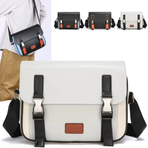 New Men’s Casual Horizontal Commuting Business Small Shoulder Bag Messenger Crossbody Sling Bolso Cruzado Para Hombre