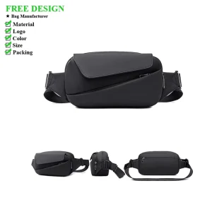New Men’s Chest Bag with Large Capacity Waterproof Lightweight Outdoor Crossbody Bag Stylish Business Shoulder Bag