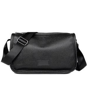 New Men’s Crossbody Bag Genuine Leather Fashion Style High Quality Letter Decoration Multifunctional Shoulder Bag