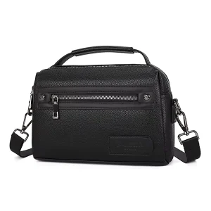 New Men’s Crossbody Bag High quality Genuine Leather Vintage Shoulder Bag Fashionable Casual Large Capacity Backpack for Men