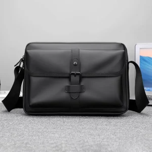 New Men’s Fashion Single Shoulder Crossbody Messenger Bag Lightweight Nylon Fabric Casual Versatile 7 Inch All Seasons