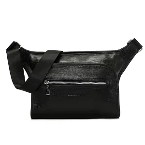 New Men’s Genuine Leather Fashion Business Casual Crossbody Shoulder Bag High quality Large Capacity Soft All Seasons