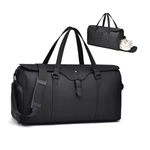 New Men’s High Quality Luxury Business Travel Bag Waterproof Outdoor Fitness Travel Bag Large Capacity Pu Duffel Bag