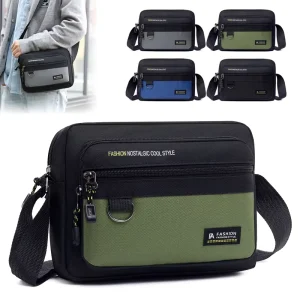 New Men’s Large Capacity Shoulder Bag Business Versatile Storage Bag Trendy Casual Practical Minimalist Crossbody Bag