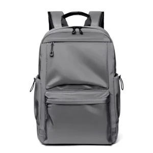New Men’s Trendy Outdoor Travel Backpack Customizable Logo Waterproof Oxford Material USB for Students School Use Dropshipping