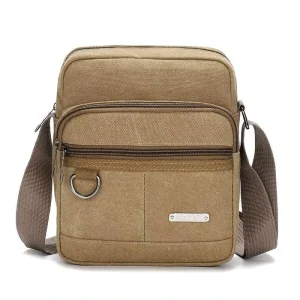 New Mens Unisex Canvas Handbag Multi purpose Casual Crossbody Bag with Polyester Lining for Business Travel and Couples