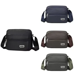 New Men’s Waist Bag Fashion Shoulder Bag with Men’s All-match Function Postman Messenger Bag