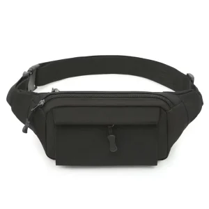 New Men’s Waterproof Canvas Waist Bag Zipper Closure Multifunctional Sports Casual Outdoor Camouflage Shoulder Crossbody Bag