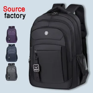 New Premium Durable Large Capacity Fashion College Students School Casual Schoolbag Daily Multi-Pocket Men’s Breathable Laptop