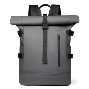 New Roll Top Men’s Business Backpack Large Capacity Laptop Bag for Commute & Travel Custom Logo Factory