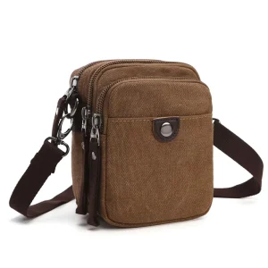 New Simple Casual Messenger Bag Shoulder Bag Men’s Outdoor Travel Mini Men’s Waist Bag