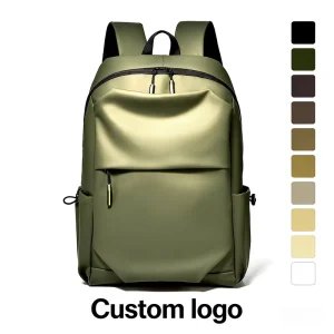 New Simple Design High School Bag WATER RESISTANT Men’s Solid Color LAPTOP Backpack Large Capacity Waterproof Backpack